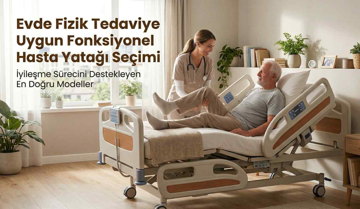 Fizik tedaviye uygun fonksiyonel hasta yatağı